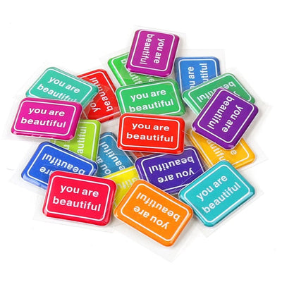 You Are Beautiful Mini Puffy Stickers Set of 20 