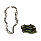 Essilp Pleated Necklace Blue & Silver 