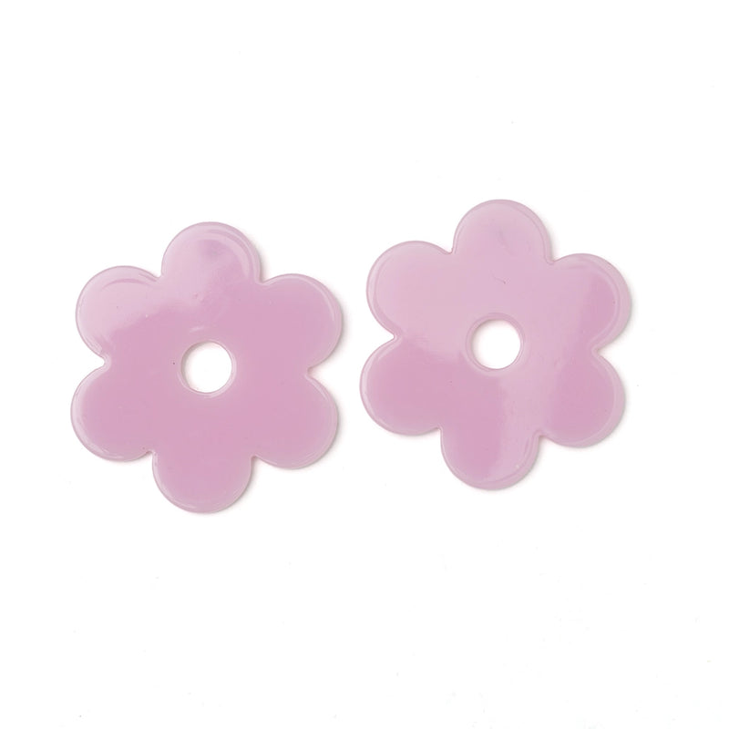 Daisy Acetate Earrings - Large Ivory L