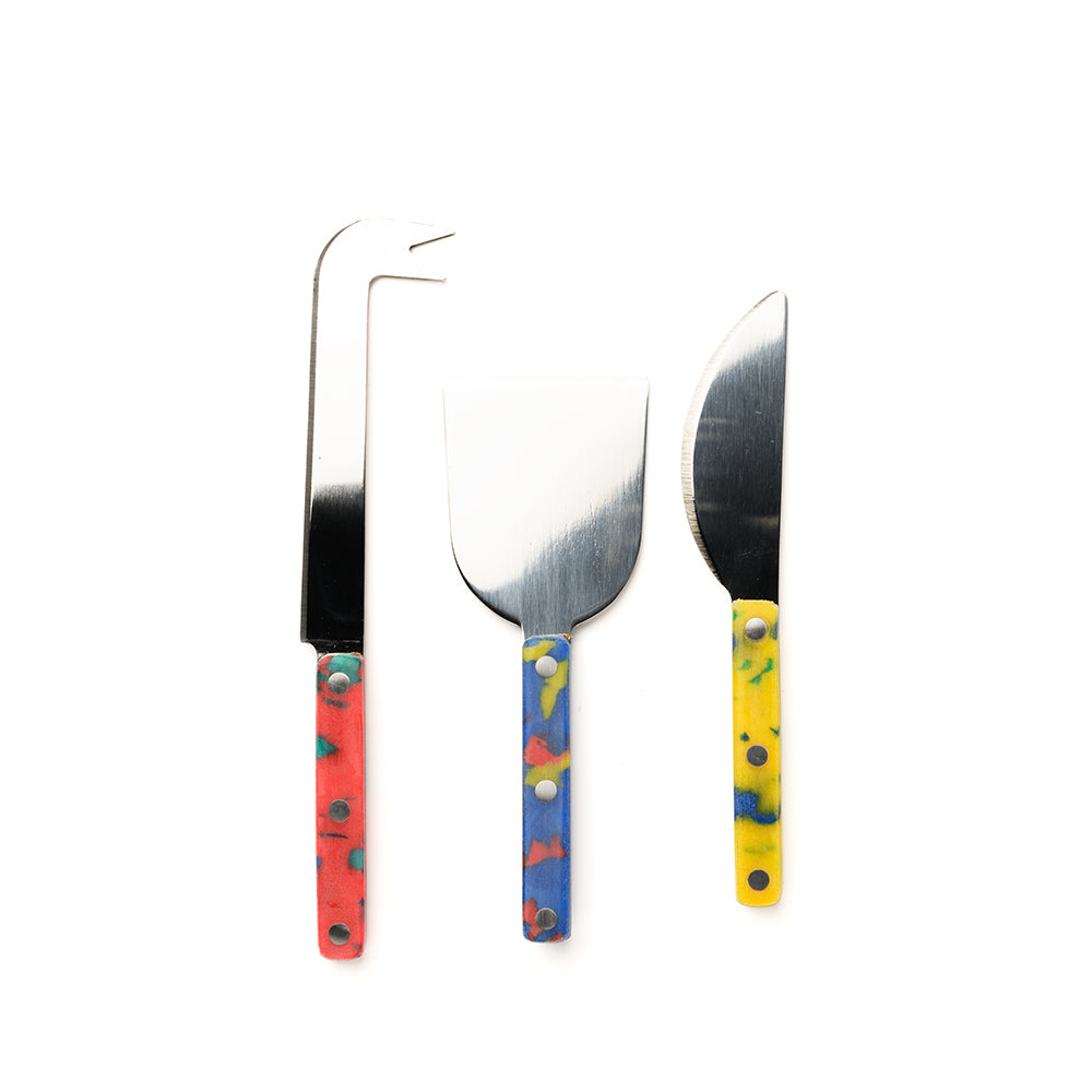 Confetti Cheese Knife Set Multicolored 