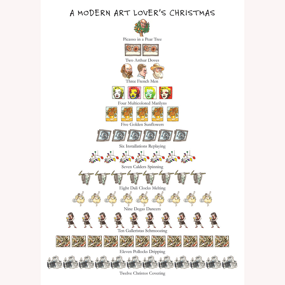 Modern Art Lover's Christmas Boxed Card Set  