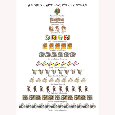 Modern Art Lover's Christmas Boxed Card Set  