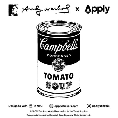 Warhol Campbell's Soup Cans Sticker Sheet  