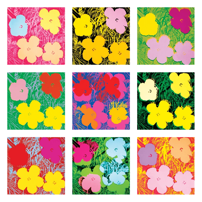 Warhol Flowers Sticker Sheet  