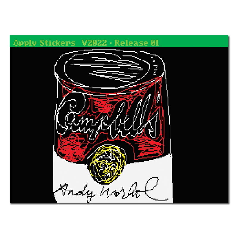 Warhol Digital Drawings Sticker Pack  