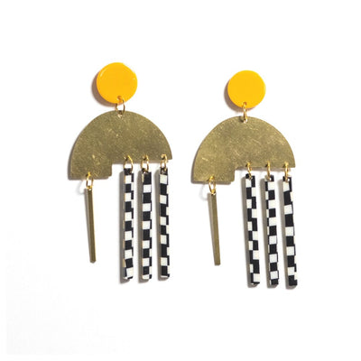 The Quincy Earrings Checkerboard 