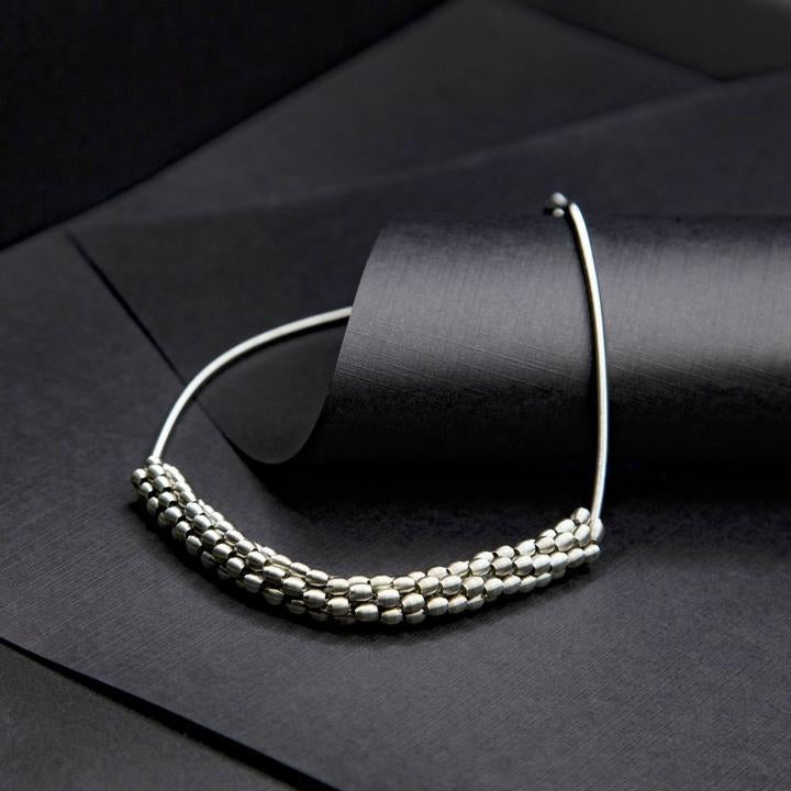 Beaded Piano Wire Necklace  