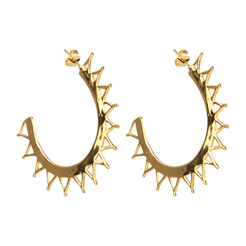 Small Zon Earrings Gold 