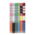 Abstract Striped Candle Taper Set Abstract Striped Set of 6