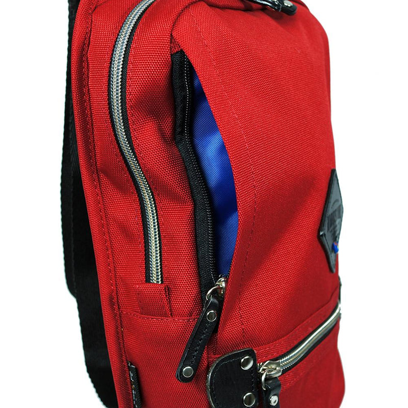 Zippered Sling Pack Red 