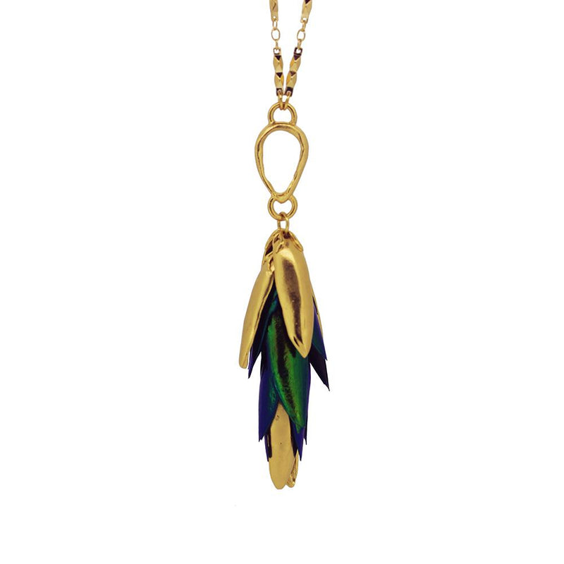 Beetle Wing Necklace  