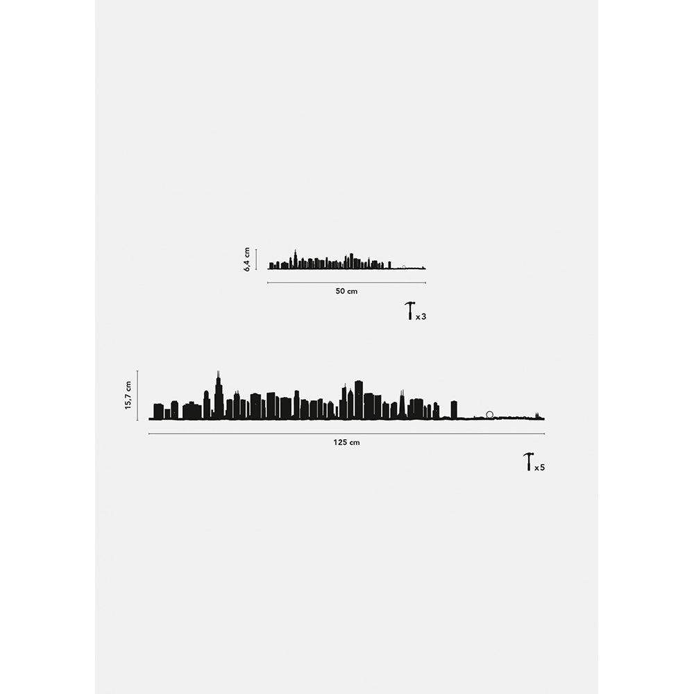 Chicago Skyline Silhouette  