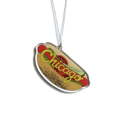 Chicago Dog Christmas Ornament  