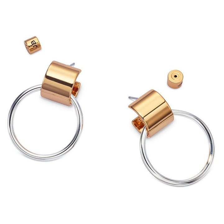 Faye Knockers Earrings - Two Tone – MCA Chicago Store