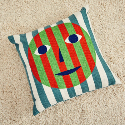 pillow cover in bright colors 