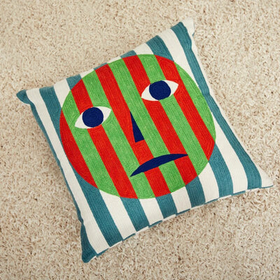 pillow cover in bright colors 