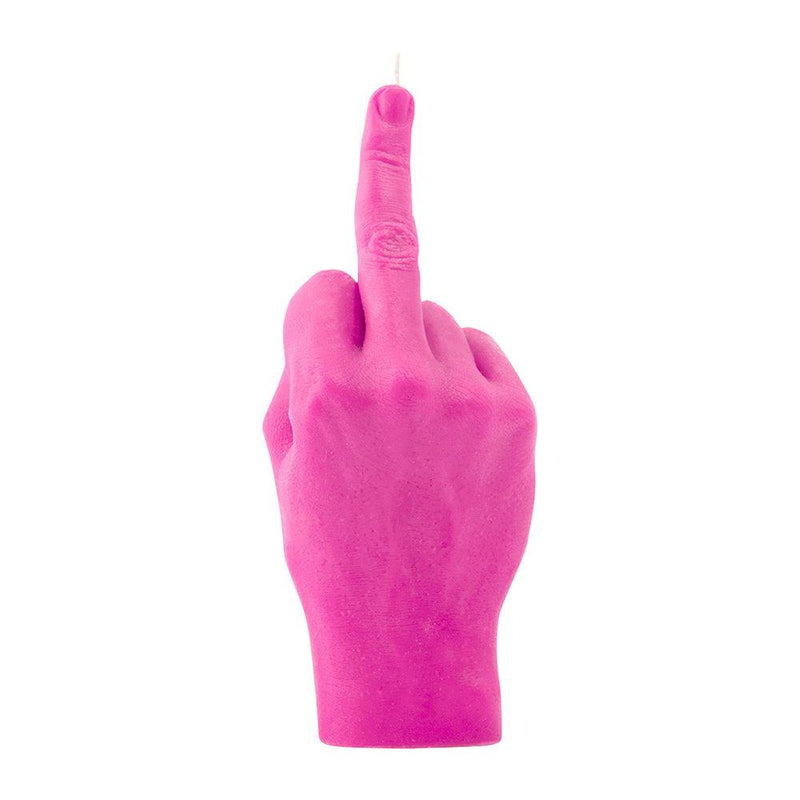 Middle Finger Hand Candle Neon Green 