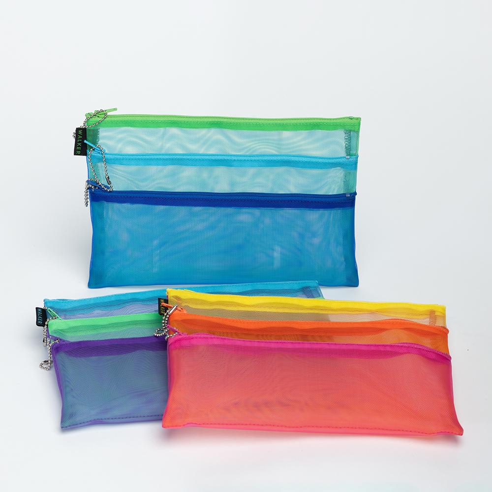 Mesh Triple Zip Pouch Warm 
