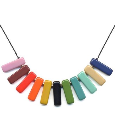 Glass Rainbow Spectrum Necklace  