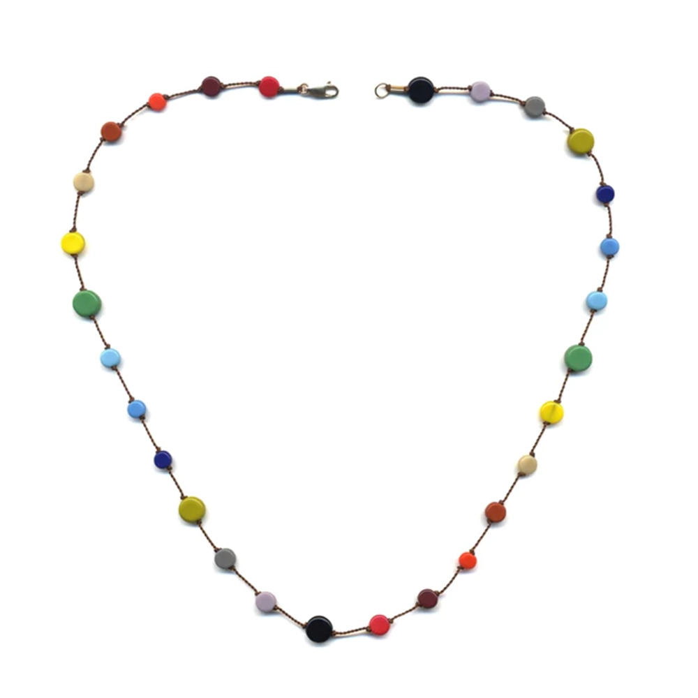 Glass Small Multi Circles Necklace