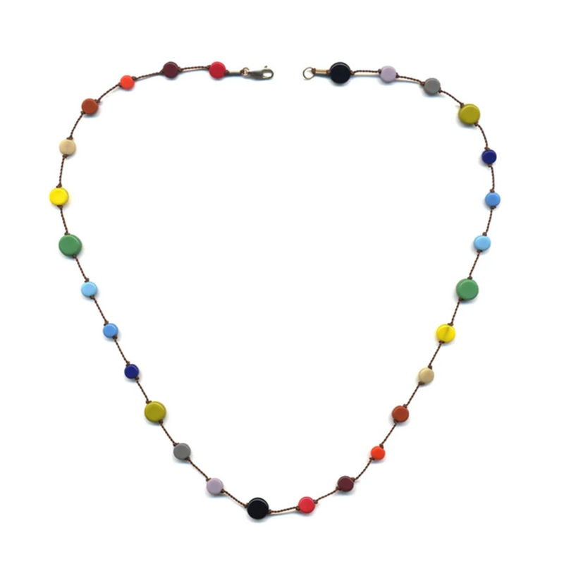 Glass Small Multi Circles Necklace