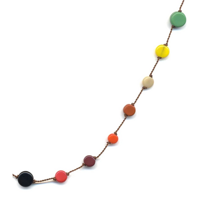 Glass Small Multi Circles Necklace