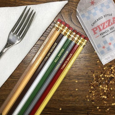 Chicago Deep Dish Pizza Pencil Set  