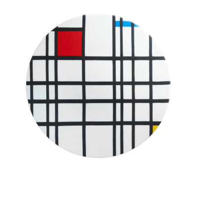 Mondrian Composition en Jaune, Bleu et Rouge Plate  