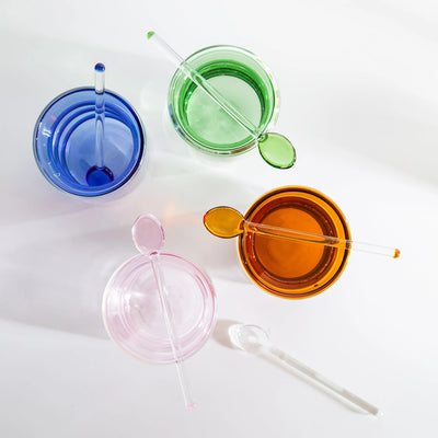 Poketo Colored Glass Teaspoon Set  