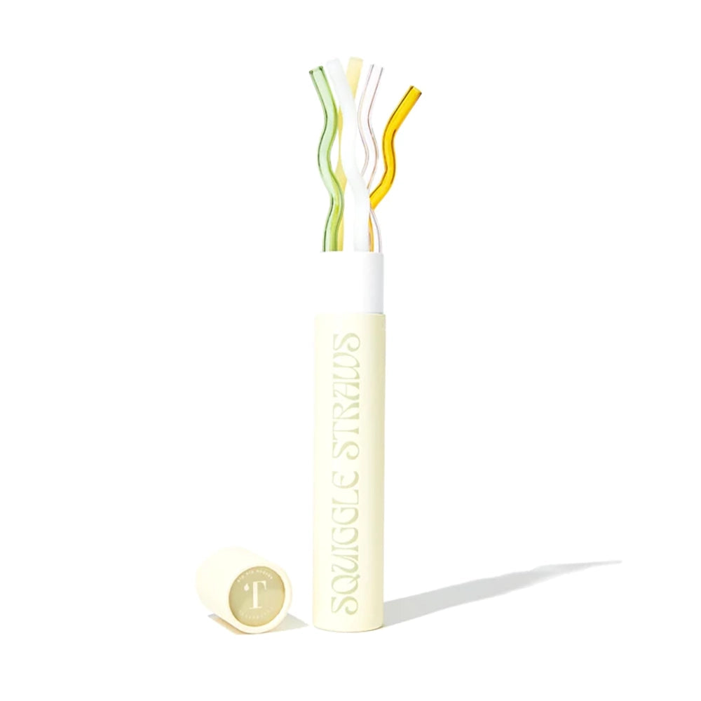 Glass Squiggle Straws