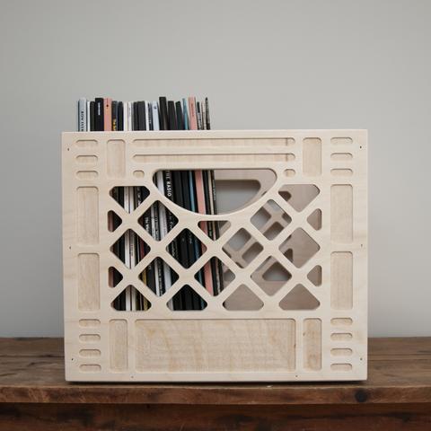Square Wood Storage Crate  