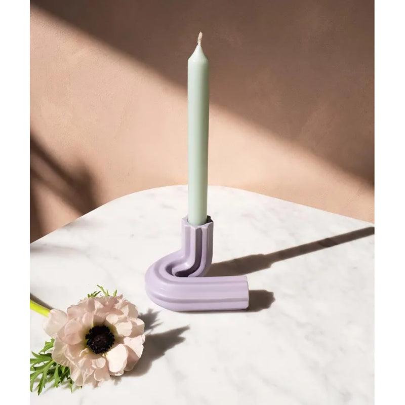 Templo Taper Candle Holder Mint 